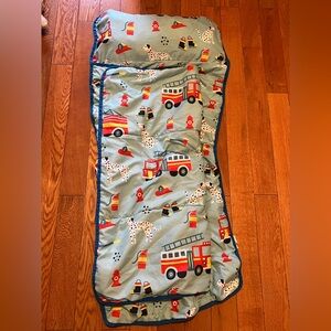 Wildkin Nap Mat Fire Trucks With Pillow For School And Camp Sleeping bag